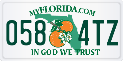 FL license plate 0584TZ
