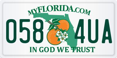 FL license plate 0584UA