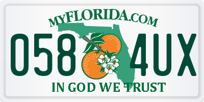 FL license plate 0584UX