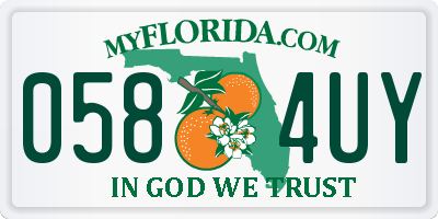 FL license plate 0584UY