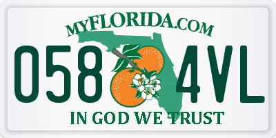 FL license plate 0584VL