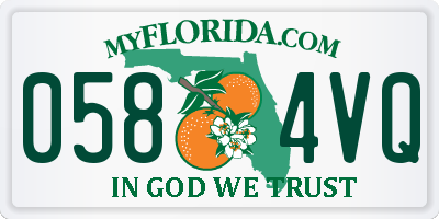 FL license plate 0584VQ