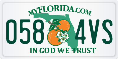FL license plate 0584VS