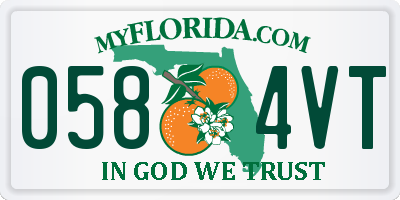 FL license plate 0584VT