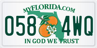 FL license plate 0584WQ