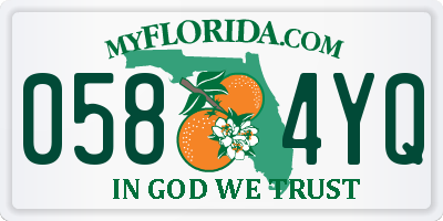 FL license plate 0584YQ