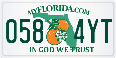 FL license plate 0584YT