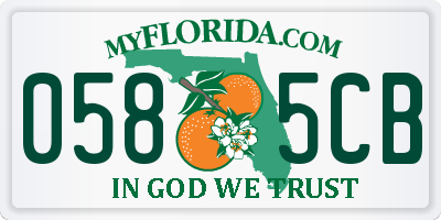 FL license plate 0585CB