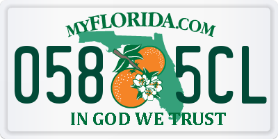 FL license plate 0585CL
