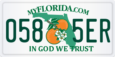 FL license plate 0585ER