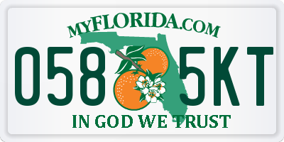 FL license plate 0585KT
