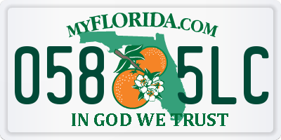 FL license plate 0585LC