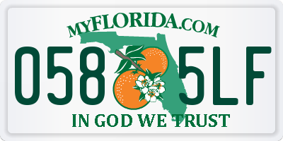 FL license plate 0585LF