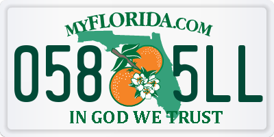 FL license plate 0585LL