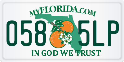 FL license plate 0585LP