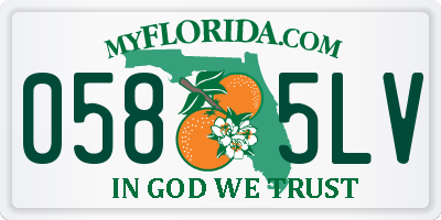 FL license plate 0585LV