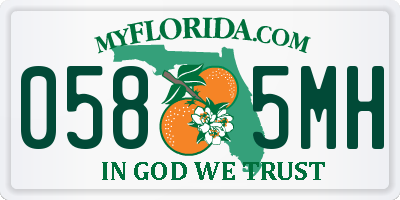 FL license plate 0585MH