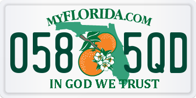 FL license plate 0585QD