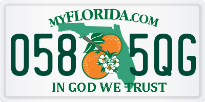 FL license plate 0585QG