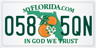 FL license plate 0585QN
