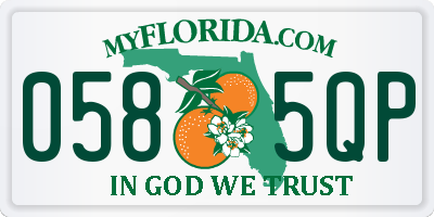 FL license plate 0585QP