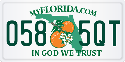 FL license plate 0585QT