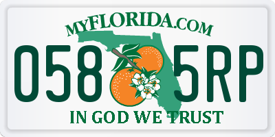 FL license plate 0585RP