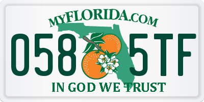 FL license plate 0585TF