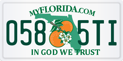 FL license plate 0585TI