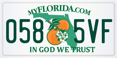 FL license plate 0585VF