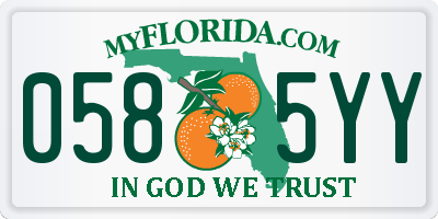 FL license plate 0585YY