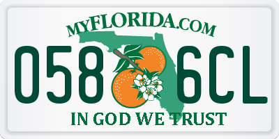 FL license plate 0586CL