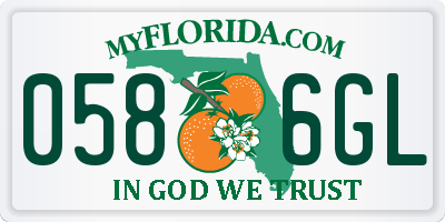 FL license plate 0586GL