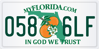 FL license plate 0586LF