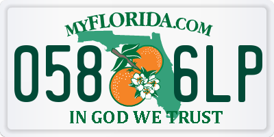 FL license plate 0586LP