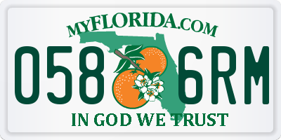 FL license plate 0586RM