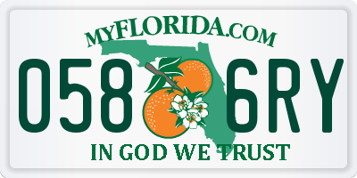 FL license plate 0586RY