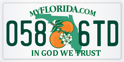 FL license plate 0586TD