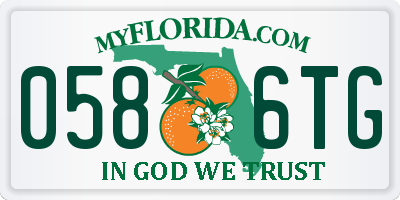 FL license plate 0586TG