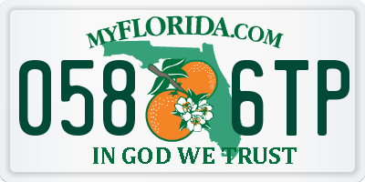 FL license plate 0586TP