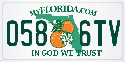 FL license plate 0586TV