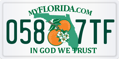 FL license plate 0587TF