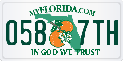FL license plate 0587TH