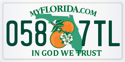 FL license plate 0587TL