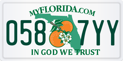 FL license plate 0587YY