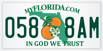 FL license plate 0588AM