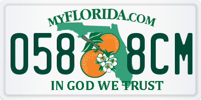 FL license plate 0588CM