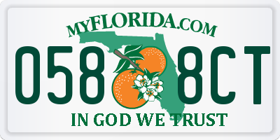FL license plate 0588CT