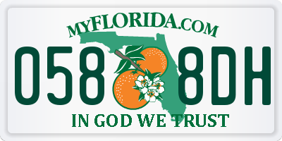 FL license plate 0588DH