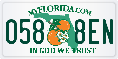 FL license plate 0588EN